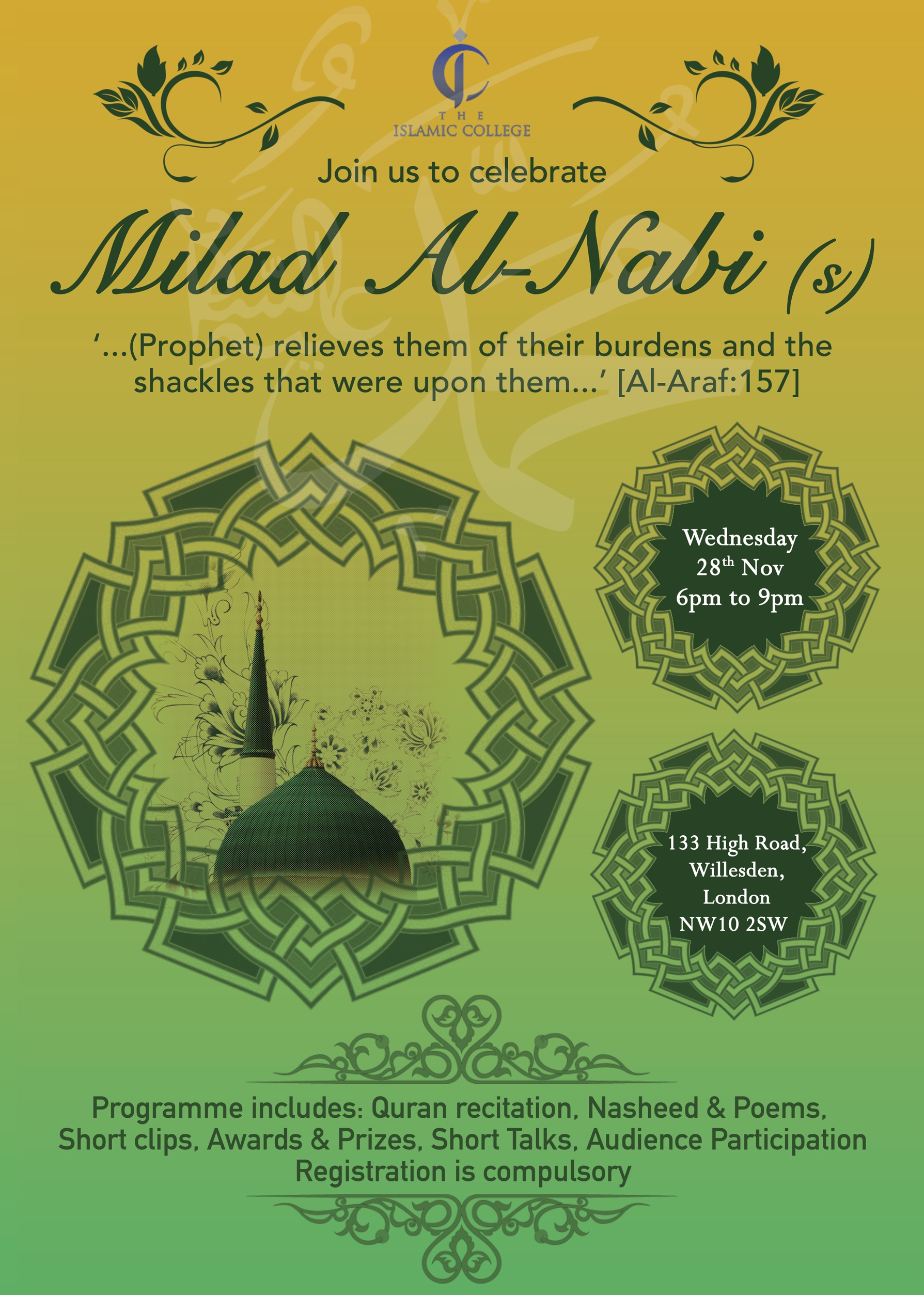 Milad al-Nabi Event at the Islamic College